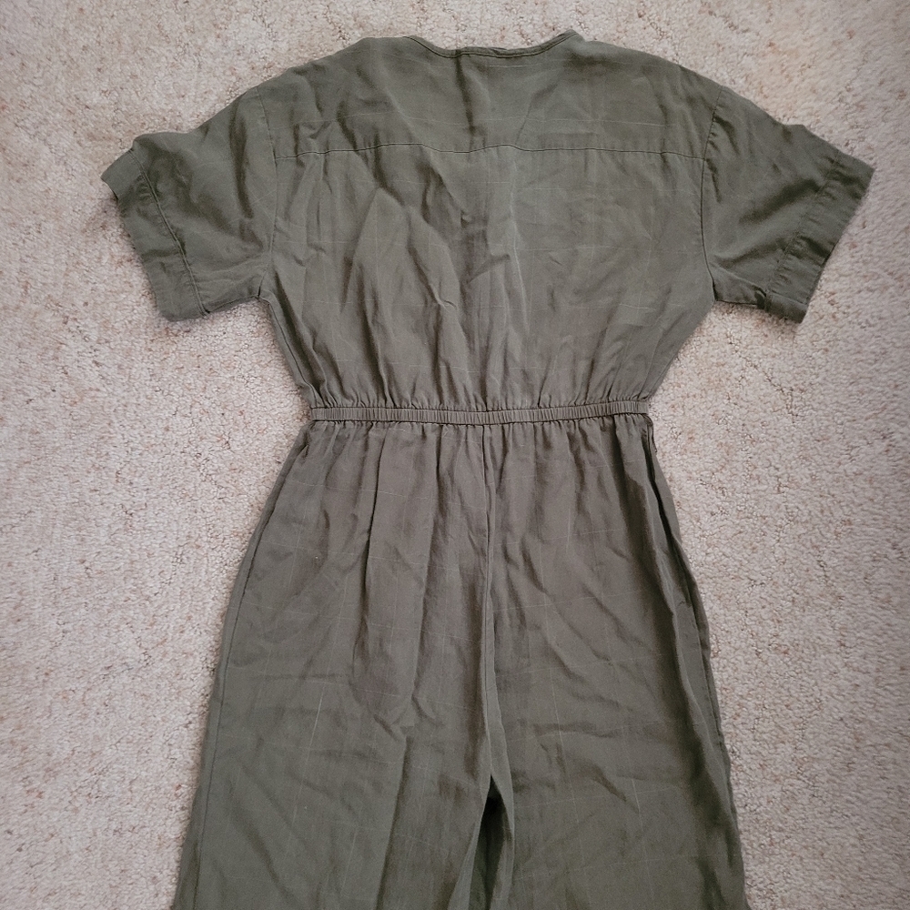 Madewell Olive Green Button-Up Jumpsuit - Picture 5 of 5